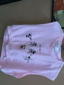 Pink Mickey Mouse Crop Top