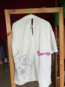 Oversized White Button-Up Shirt