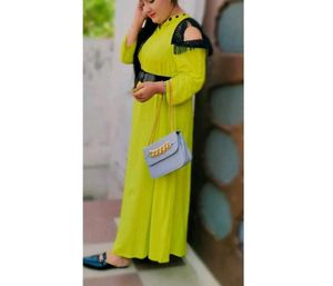 Beautiful Lime Green Gown with Belt