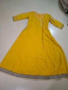 Yellow Anarkali Gown