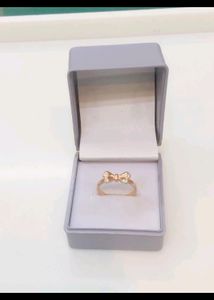Rose Gold Plated Ring Pure Silver 925