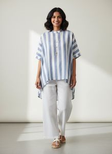 Striped Hi-Low Top with tag