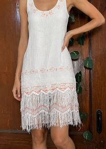 Boho Fringe Mini Dress