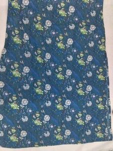 Blue Floral Sleeveless Top