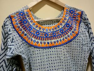 Embroidery, Mirror Work Top For Women