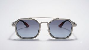 Stylish Octagonal Frame Sunglasses