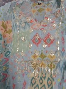 Embroidered Kurta with Palazzo n  inner