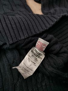 US Polo Cable Knit Pullover Sweater