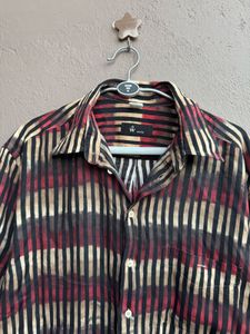 Men's Striped Short Sleeve Shirt
