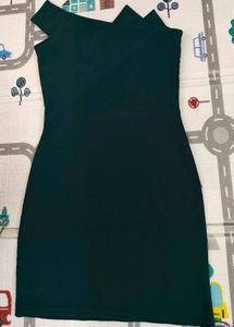 Dark Green One Shoulder Bodycon Dress