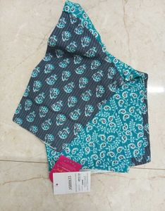 PRINTED COTTON BLOUSE WITH TAG