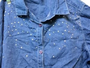 Sparkling Denim Shirt