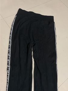 Black Track Pants with Side Tape