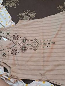 Embroidered Cotton Kurta