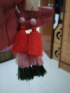 Tricolor Tassel Earrings