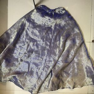 Shimmering Blue Ethnic Skirt
