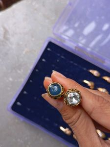 Elegant Gemstone Ring Set