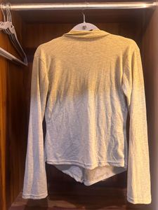 Elegant Draped Long Sleeve Top