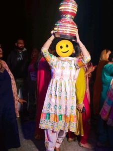 Frock Suit With Salwar and heavy Dupatta