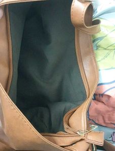 URBANIC Brown Leather Shoulder Bag