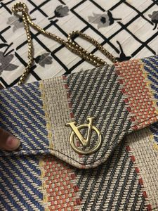 Unique Striped Crossbody Bag