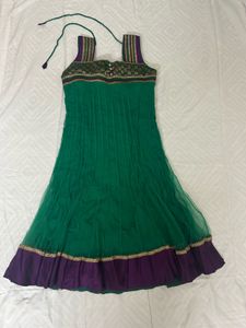 (Kurti) Stunning Green &amp; Purple Kurti