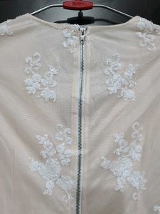 Party wear Sequins &amp; Lace Embellished Bodysuit