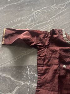 gotta Patti handwork tissue silk  kurti