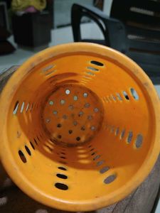 Orange Plastic Pen Stand Bursh Stan