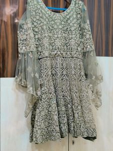 Heavy Party Wear Skirt With A Line Top N Dupatta