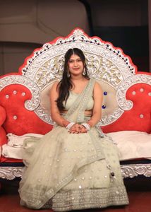 Designer mirror work Lehenga Choli Set