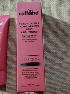 mCaffeine Clear Glow Sunscreen SPF 50 PA++++