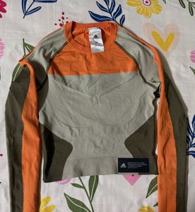 Adidas Long Sleeve Athletic Crop Top