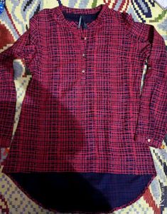 Red Shirt Style Top