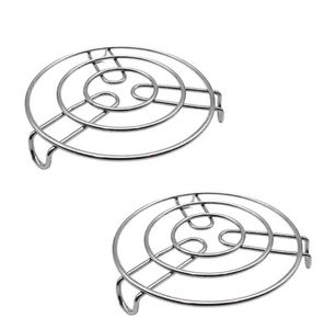 Set of 2 Stainless Steel Trivets