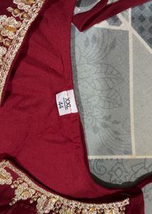 Elegant Redish Maroon Kurta Set with Dupatta❤️