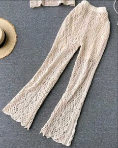 'Boho Crochet Beach Set With Cape' - New
