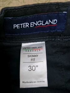 Peter England Black Casual Pants