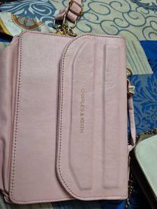 Charles & Keith Pink Handbag