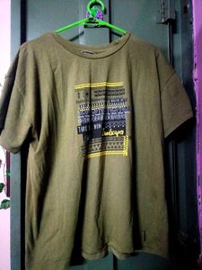 combo of olive green and black t shirt roadster