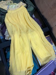 Light Yellow Haldi Plazzo Set
