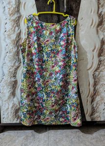 Floral Print Crepe Bodycon Dress