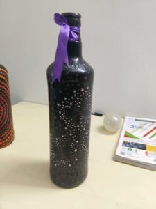 Hand-Painted Decorative Bottles (Set of 5)