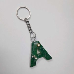 'A' Initial Keychain