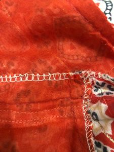 Red Printed Kurta