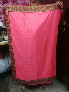 Peach Women's Saree