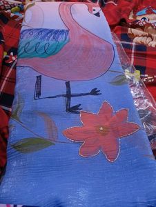 Original Hand Brush Paint Work Saree