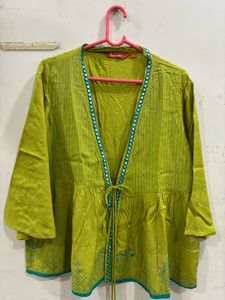 Green Embellished Top