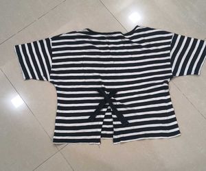 Striped Embroidered T-Shirt