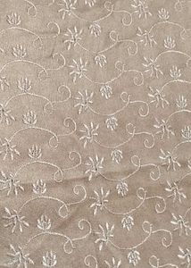 unstitched 2piece Chikankari satin Silk full suit